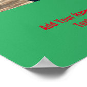 Poster Simple ajout minimal du nom de texte du logo (Coin)