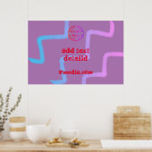 Poster Simple ajout minimal du nom de texte du logo (Cuisine)