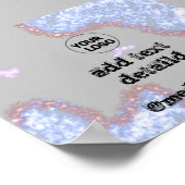 Poster Simple ajout minimal du nom de texte du logo (Coin)