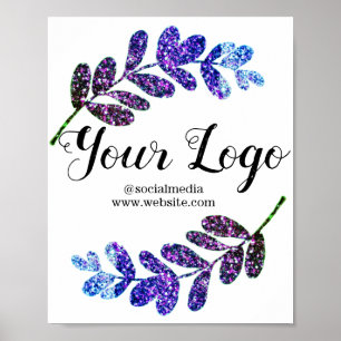 Poster Simple ajout minimal du nom de texte du logo