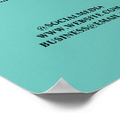 Poster Simple ajout minimal du nom de texte du logo (Coin)