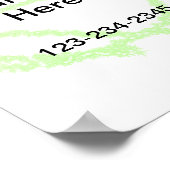 Poster Simple ajout minimal du nom de texte du logo (Coin)