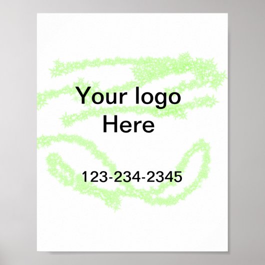 Poster Simple ajout minimal du nom de texte du logo (Devant)