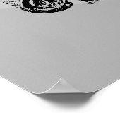 Poster Simple ajout minimal du nom de texte du logo (Coin)