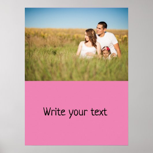 Poster Simple ajout minimal du nom de texte du logo (Devant)