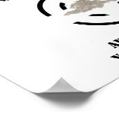 Poster Simple ajout minimal du nom de texte du logo (Coin)