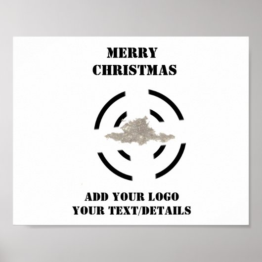Poster Simple ajout minimal du nom de texte du logo (Devant)