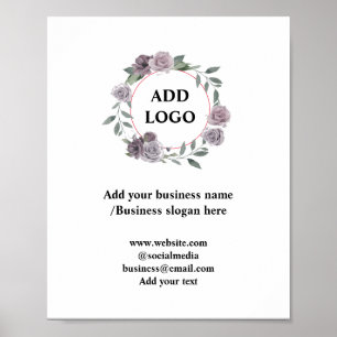 Poster Simple ajout minimal du nom de texte du logo