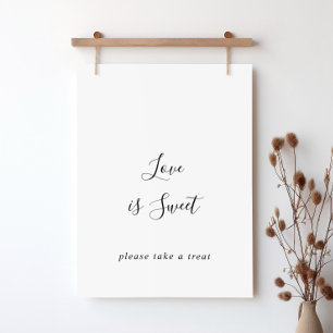 Poster Simple Amour Minimaliste Est Symbole Doux