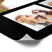 Poster Simple Anniversaire 33 Photo Collage personnalisé  (Coin)