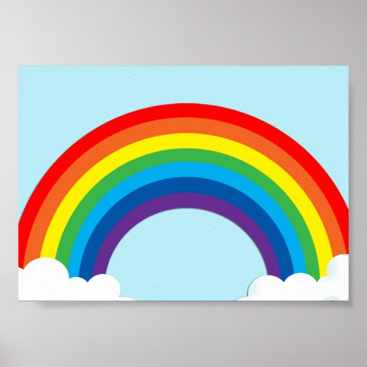 Poster Simple arc-en-ciel (Devant)
