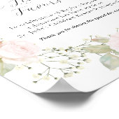 Poster Simple Baby's Breath et Roses en Remplacement des  (Coin)