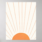 Poster Simple Boho Lever de Soleil (Devant)