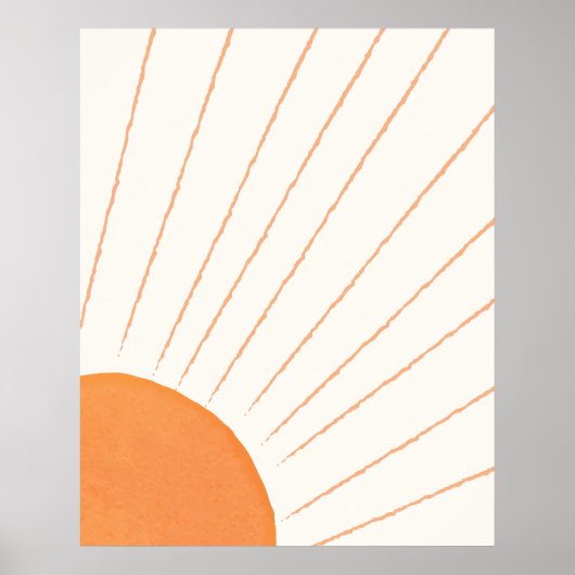 Poster Simple Boho Soleil  (Devant)