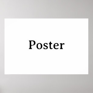 Poster Simple Brand Promotion Standard Semi-brillant 30"x