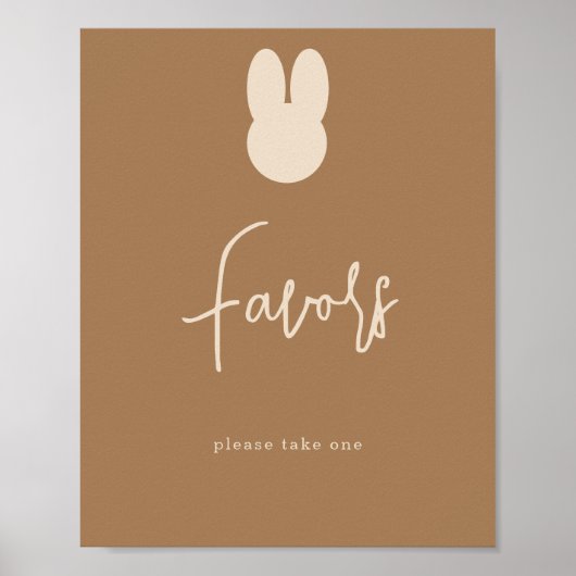 Poster Simple Bunny Merci / Faveurs  (Devant)