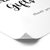 Poster Simple calligraphie Cartes de Mariage et Cadeaux S (Coin)