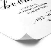 Poster Simple Calligraphie Mariage Invité Livre Signal Po (Coin)