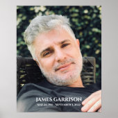 Poster Simple Célébration de la Vie avec Photo Souvenir (Devant)