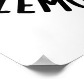 Poster Simple Cheesy Lemon Squeezy Funny Food Pun (Coin)