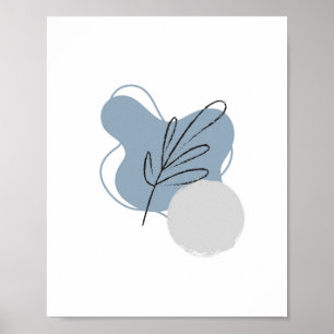 Poster Simple Chic Abstrait Minimaliste Boho Nature Style