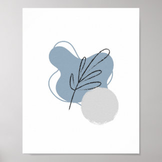 Poster Simple Chic Abstrait Minimaliste Boho Nature Style