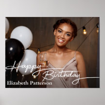 Simple Classique Joyeux Anniversaire Photo