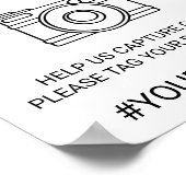 Poster Simple clic noir Oh Snap Sign (Coin)