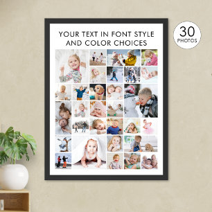 Poster Simple Collage de 30 Photos