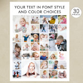 Poster Simple Collage de 30 Photos