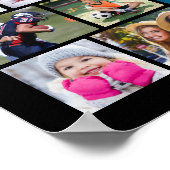 Poster Simple Collage photo 88 Couleur personnalisée (Coin)