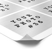 Poster Simple Collage Photo de 39 avec couleur et texte p (Coin)