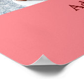 Poster Simple couleur minimale ajouter votre nom image de (Coin)