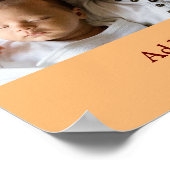 Poster Simple couleur minimale ajouter votre nom image de (Coin)