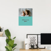 Poster Simple couleur minimale ajouter votre nom image de (Bureau à domicile)