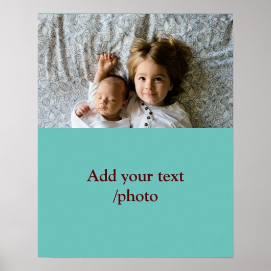 Poster Simple couleur minimale ajouter votre nom image de (Devant)