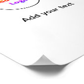 Poster Simple couleur minimale ajouter votre nom image de (Coin)