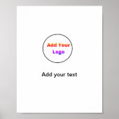 Poster Simple couleur minimale ajouter votre nom image de (Devant)