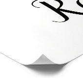 Poster Simple couplet de la Bible Noire et Blanc Botaniqu (Coin)