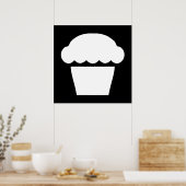 Poster simple cupcake (Cuisine)
