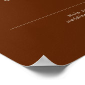 Poster Simple Desert | Cannelle Foncé Oh Snap Hashtag (Coin)