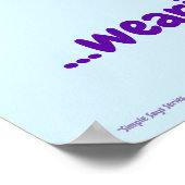 Poster "Simple dit" #5 drôle, humour, citation (Coin)