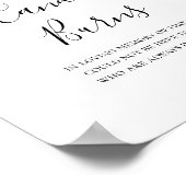 Poster Simple Élégant Ce Bougeoir Brûle Signe De Mariage (Coin)