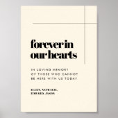 Poster Simple élégant & chic Forever dans notre signe de  (Devant)