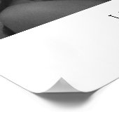 Poster Simple Élégant Classique Photo Bienvenue Mariage (Coin)