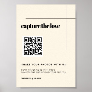 Poster Simple, élégant et chic Captez le signe d'amour