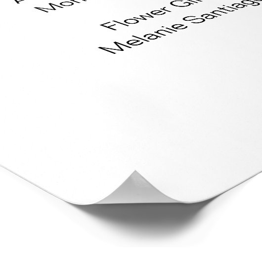 Poster Simple élégante Script Mariage Signal fête de la m (Coin)