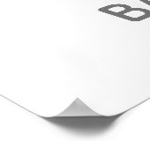 Poster Simple éléphant & fille au ballon Baby Shower de b (Coin)