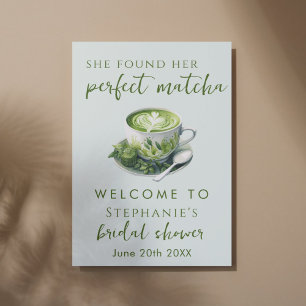 Poster Simple Elle a Trouvé Son Matcha Parfait pour sa Ba