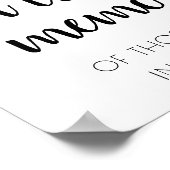 Poster Simple En Souvenir De Toi | Mémorial à l'écriture  (Coin)